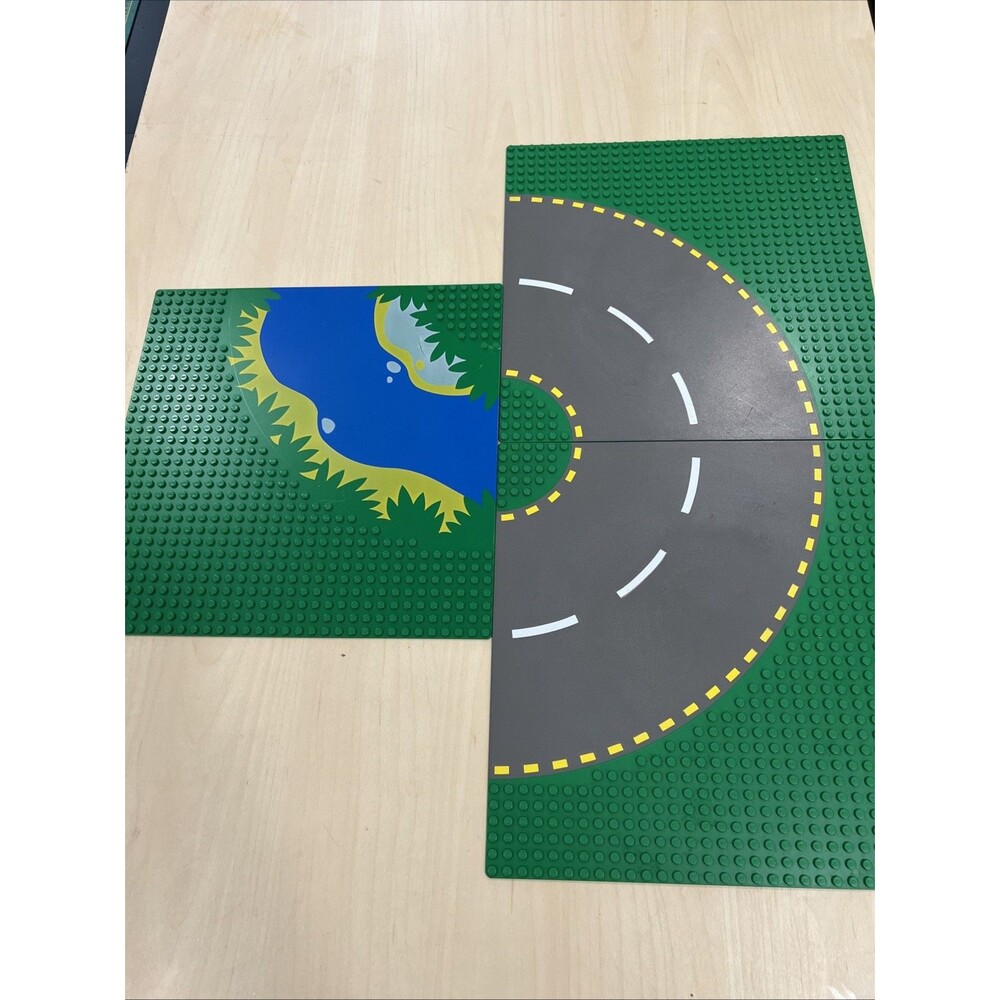 Lot 3 LEGO City Base Plates green 32x32 Stud building baseplate island road